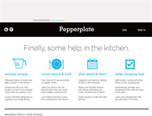Tablet Screenshot of pepperplate.com